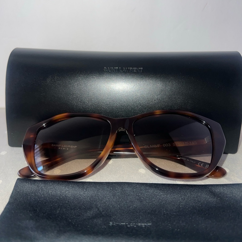 Saint Laurent Brown New SL M8/F 003 Havana Sunglasses